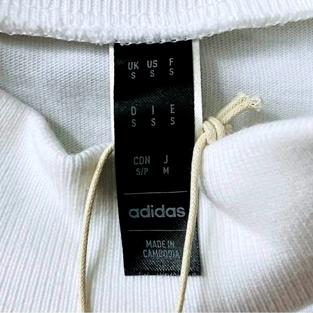 Adidas Pride Graphic Muscle Tank Top Unisex Small White Heavy Cotton Tee NWT